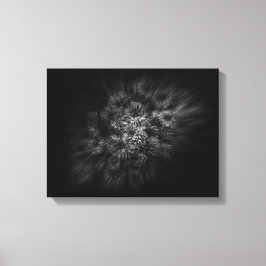 Bakgårdsblommor i svart och vitt 29 Flow Canvastryck