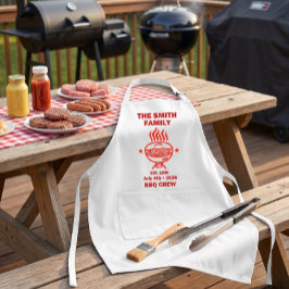 Bakgårdsgrill Familjefest 4:e Juli Förkläde