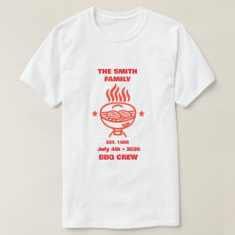 Bakgårdsgrill Familjefest 4:e Juli T Shirt