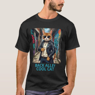 Bakgata katt tuff kattja vild katt t shirt