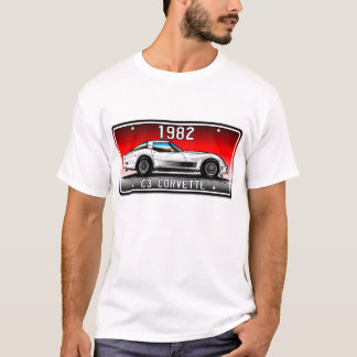 Bakgrund 1982 för registreringsskylt för C3 T-shirt