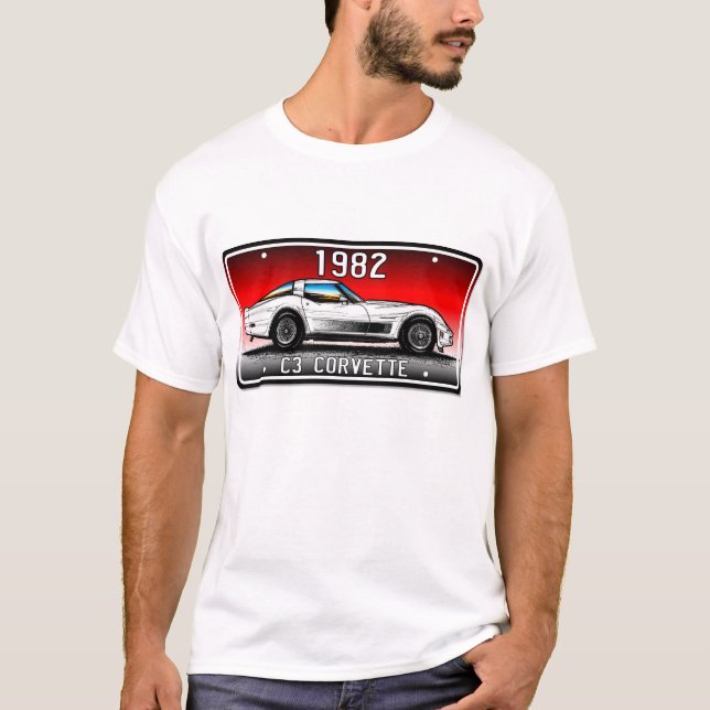 Bakgrund 1982 för registreringsskylt för C3 Tee (Framsida)