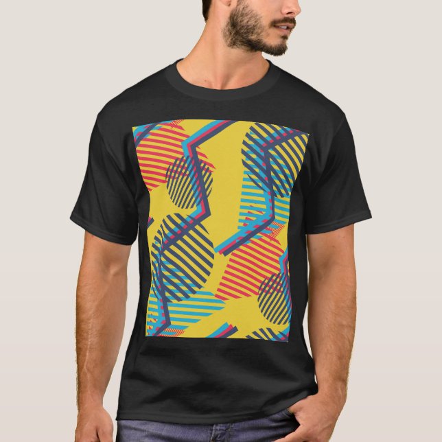 Bakgrund, abstraktens geometriska struktur. t shirt (Framsida)