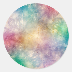 Bakgrund Antique Apophysis Fractales I Runt Klistermärke