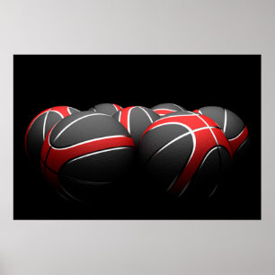 bakgrund av den moderna basketbollen bollar poster