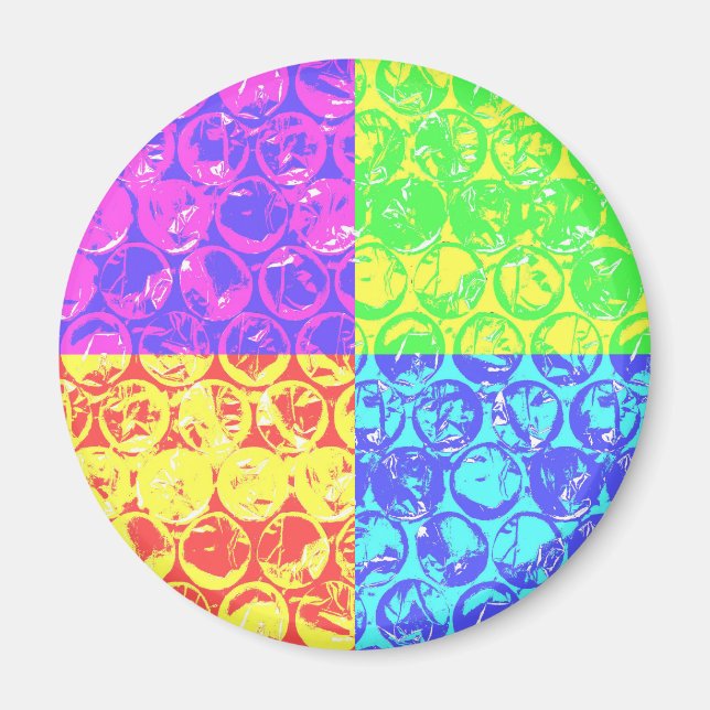 Bakgrund av regnbåge magnet (Framsidan)