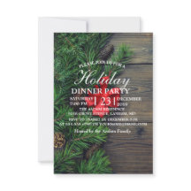 Bakgrund av trä med christmas-inbjudan