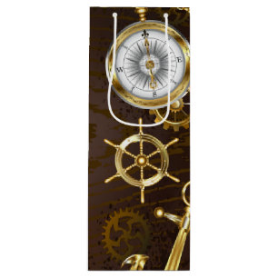 Bakgrund av trä med mekanisk sjöhäst