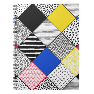 Bakgrund: fåglar, polka dots. anteckningsbok