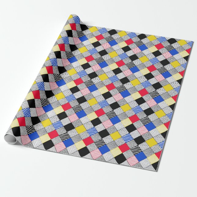 Bakgrund: fåglar, polka dots. presentpapper (Utrullad)