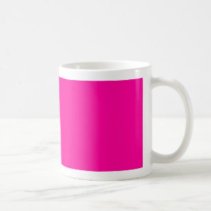 Bakgrund Färg FF0099 Fuchsia Magenta Shock rosa Kaffemugg