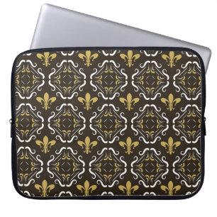 Bakgrund för Abstrakt av elegant. Sömlös geometris Laptop Fodral