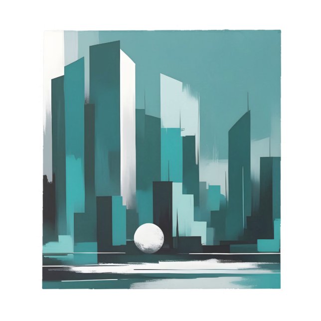 Bakgrund för abstrakt Cityscape Modern Architectur Anteckningsblock (Framsida)