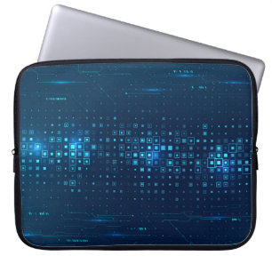 Bakgrund för abstrakt-teknik. Digital innovation Laptop Fodral