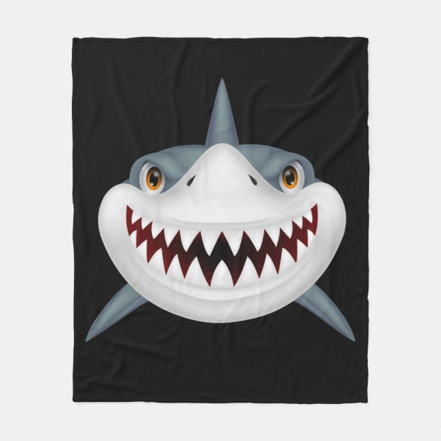 Bakgrund för animerad Shark Fleecefilt (Framsidan)