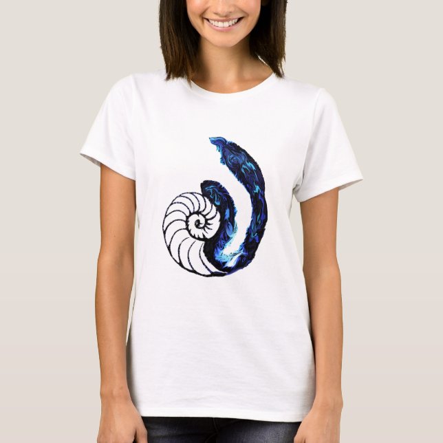 Bakgrund för anpassade för svart för Cosima T-shirt (Framsida)