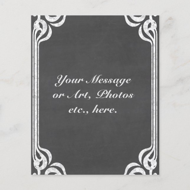 Bakgrund för anpassade-kalkylpanel flygblad (Framsidan)