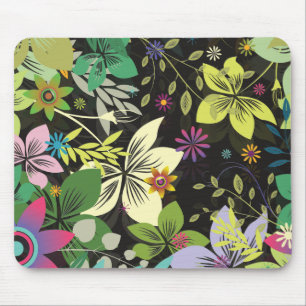 Bakgrund för bakgrundsfärgen Retro Stil Flower Des Musmatta