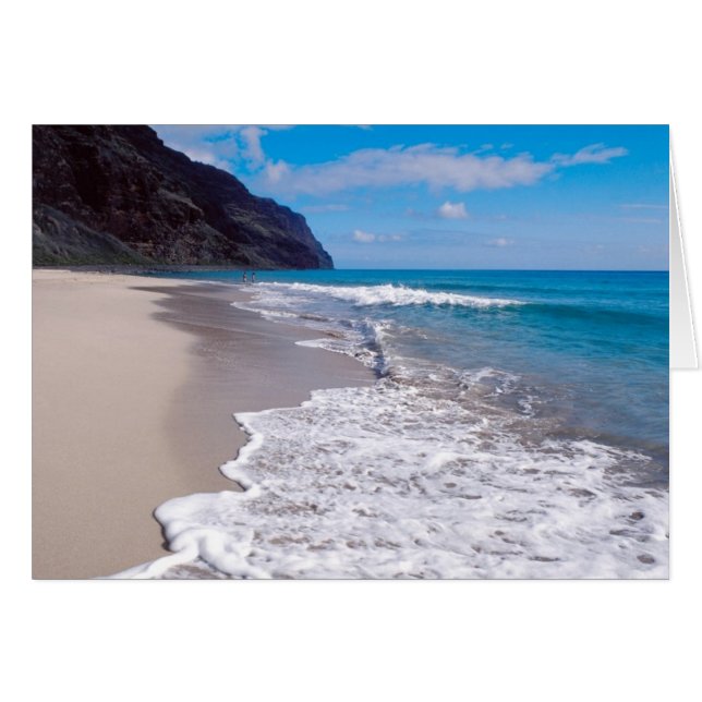 Bakgrund för Beach Wedding Hälsningskort (Framsidan Horizontal)
