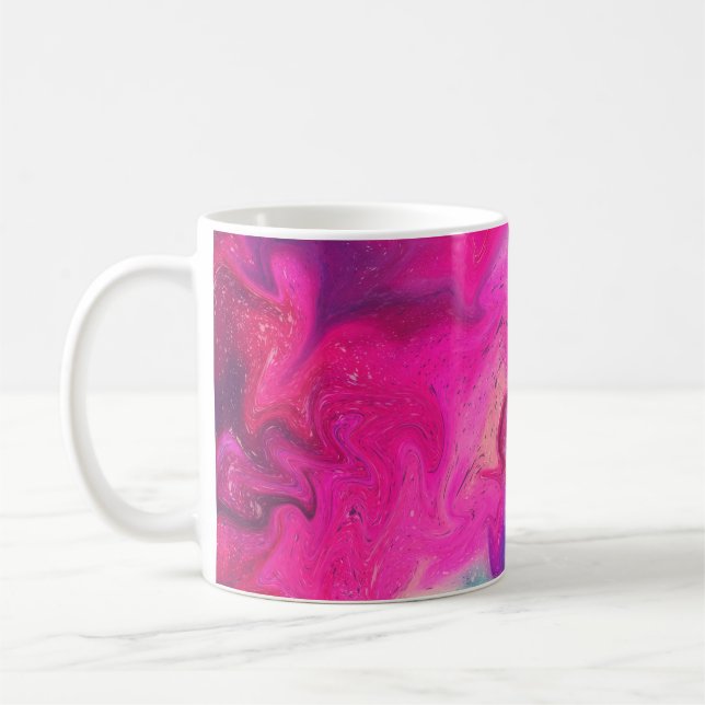 Bakgrund för blandad färg kaffemugg (Vänster)