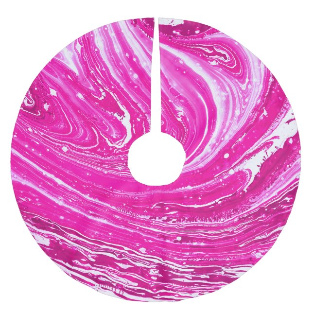Bakgrund för blandad Rosa Julgransmatta Borstad Polyester (Framsidan)