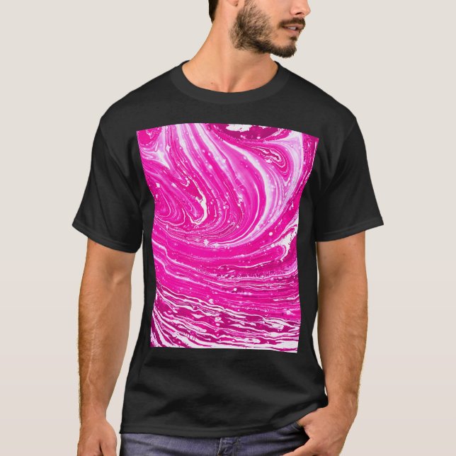 Bakgrund för blandad Rosa T Shirt (Framsida)