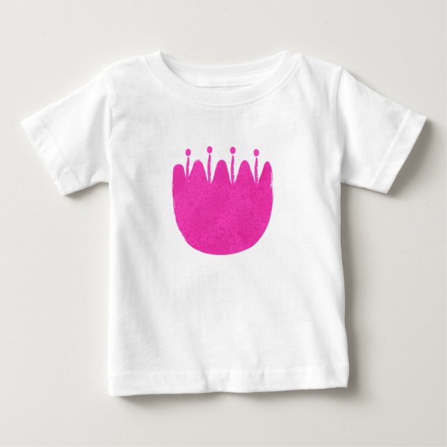 Bakgrund för blommönstret Cute T Shirt (Framsida)