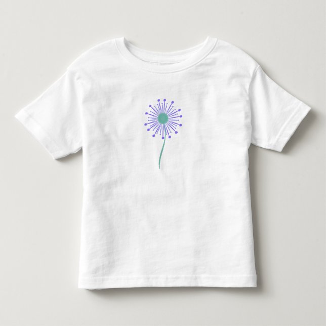Bakgrund för blommönstret Cute T Shirt (Framsida)