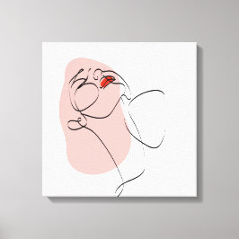 Bakgrund för Bohemian Line Art Canvastryck