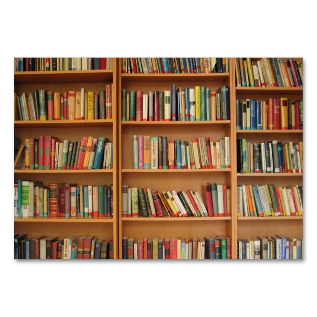 Bakgrund för bokhyllor bordsnummer (Framsidan)