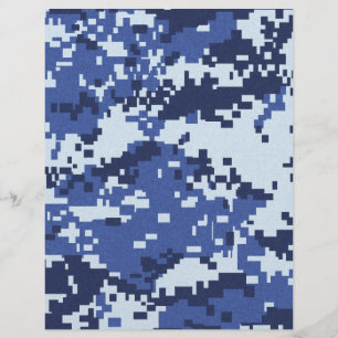 BAKGRUND FÖR Camo02 BLUES WHITE CAMOUFLAGE MÖNSTER Reklamblad