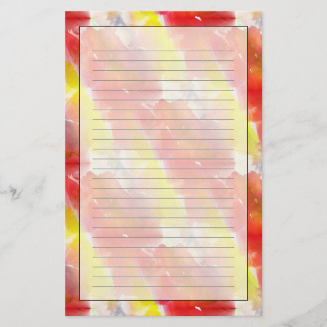 Bakgrund för designstrukturvattenfärg brevpapper (Framsida)