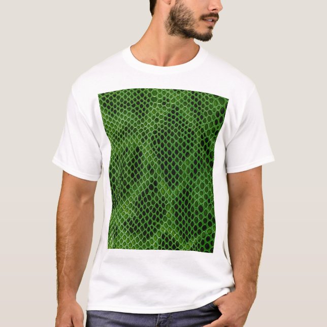 Bakgrund för exotisk Snake-skal T Shirt (Framsida)