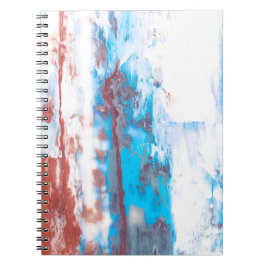 Bakgrund för färgad abstrakt-penseldrag anteckningsbok