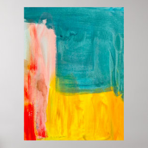 Bakgrund för färgstark Abstrakt Art Painting. Mode Poster