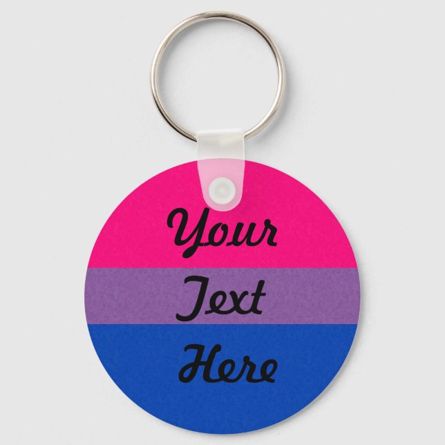 Bakgrund för Flagga av Bisexual-Pride Nyckelring (Framsida)