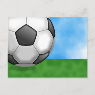 Bakgrund för fotboll vykort