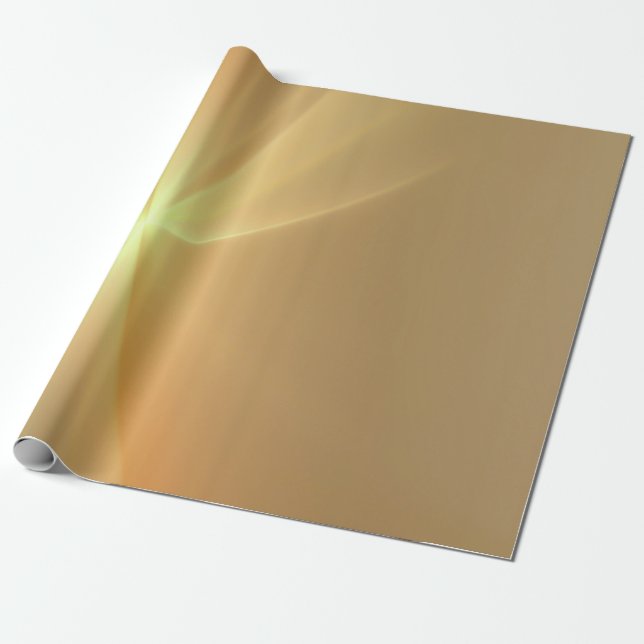 Bakgrund för Fractal orange guld Presentpapper (Utrullad)