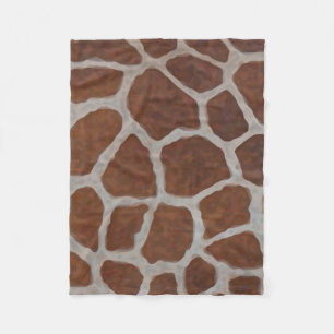 Bakgrund för Giraffe Print Mönster Fleecefilt