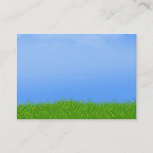 Bakgrund för grönt Grass & Blå himmel Visitkort