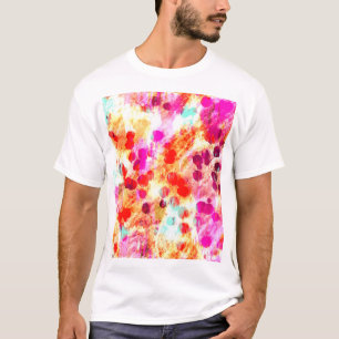 Bakgrund för Grunge färg punkt struktur T Shirt