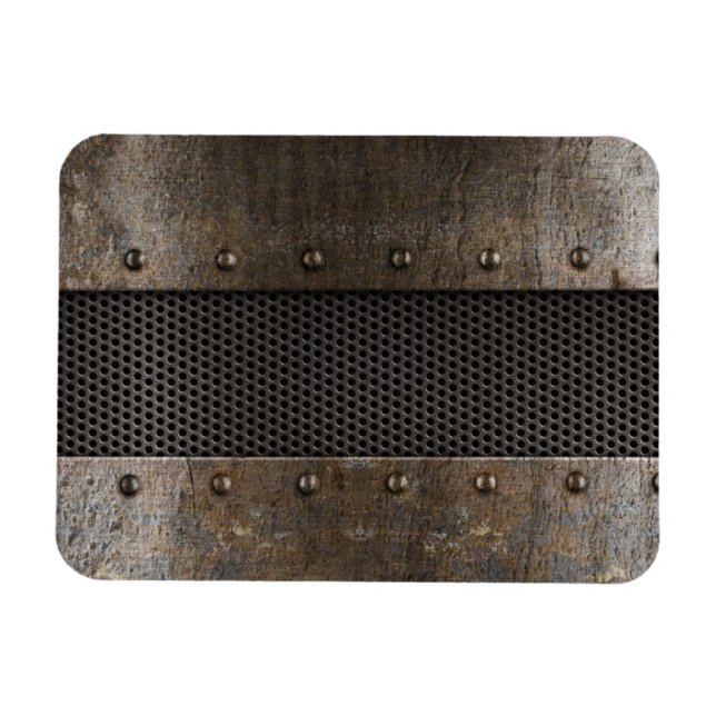 Bakgrund för Grunge metall Magnet (Horisontell)