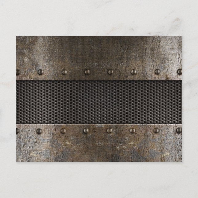 Bakgrund för Grunge metall Vykort (Framsida)