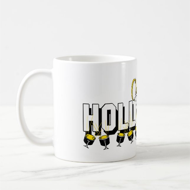 Bakgrund för Hollywood klassikervit Kaffemugg (Vänster)