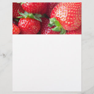 Bakgrund för jordgubbar reklamblad