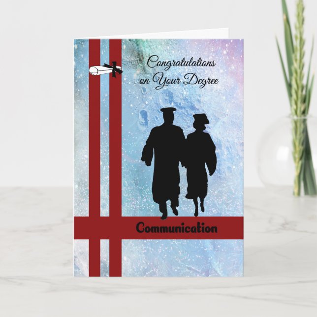 Bakgrund för kommunikationskort med utbildningsgra kort (Framsida)