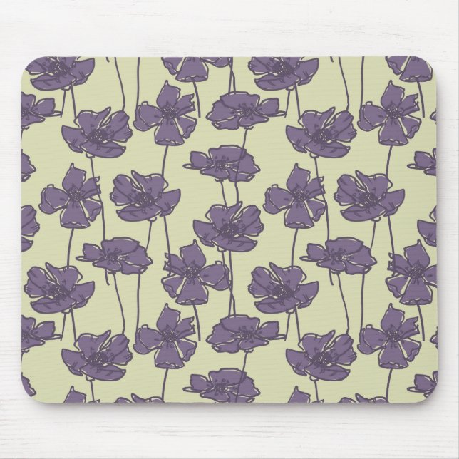 Bakgrund för konstvintageblommönster musmatta (Framsidan)