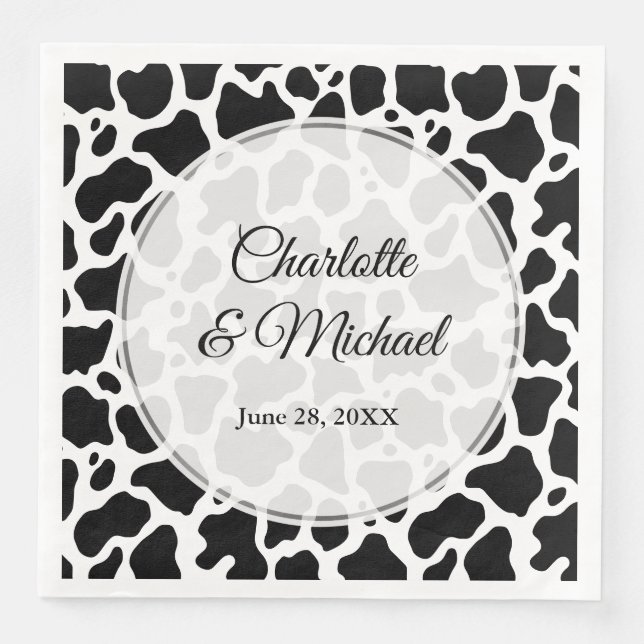 Bakgrund för Kow Mönster Pappersservett (Framsida)