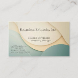 Bakgrund för kurvformer i subtil färg visitkort