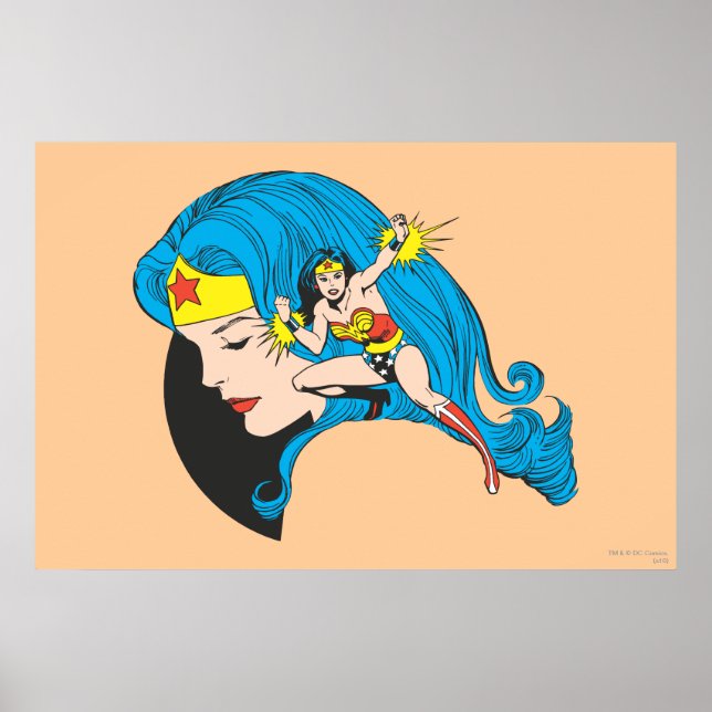 Bakgrund för  kvinnoprofil poster (Framsidan)